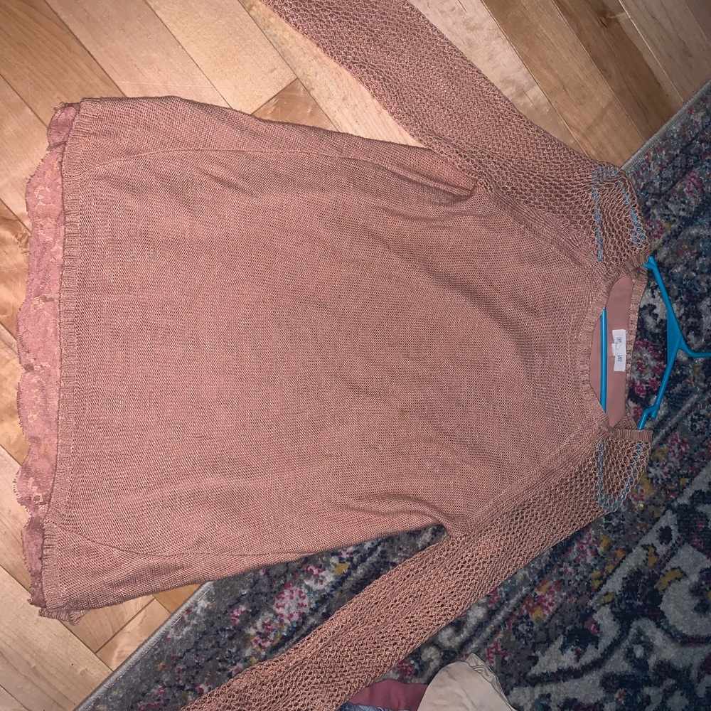Pinky lacey sweater